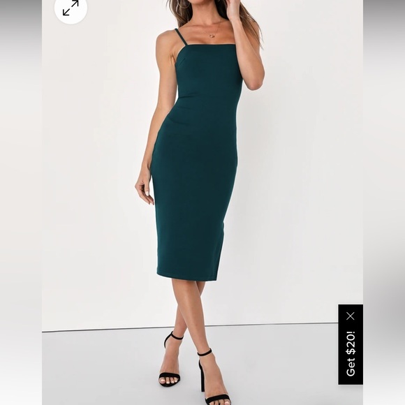 Lulus Dresses & Skirts - Paulina Forest Green body-con midi dress